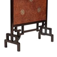 An Anglo-Japanese Fire Screen with Embossed Leather Designs by E. W. Godwin - Thumbnail 16