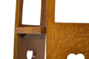 Liberty & Co., A Scarce Pair of Well Designed Arts & Crafts Oak Side Tables with Plank Sides - Thumbnail 7