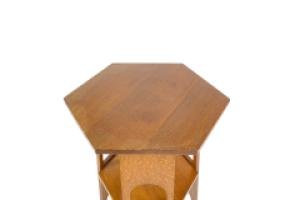 Liberty & Co., A Scarce Pair of Well Designed Arts & Crafts Oak Side Tables with Plank Sides - Thumbnail 11