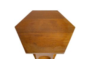 Liberty & Co., A Scarce Pair of Well Designed Arts & Crafts Oak Side Tables with Plank Sides - Thumbnail 15