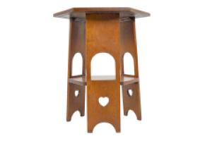 Liberty & Co., A Scarce Pair of Well Designed Arts & Crafts Oak Side Tables with Plank Sides - Thumbnail 17