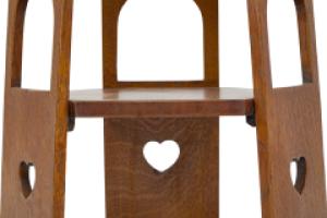 Liberty & Co., A Scarce Pair of Well Designed Arts & Crafts Oak Side Tables with Plank Sides - Thumbnail 20