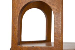 Liberty & Co., A Scarce Pair of Well Designed Arts & Crafts Oak Side Tables with Plank Sides - Thumbnail 21