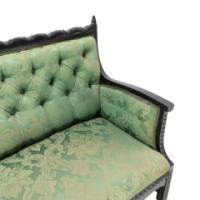 Philip Webb for Morris & Co., An Aesthetic Movement Ebonized Bobbin Turned Settee - Thumbnail 11