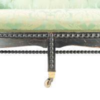 Philip Webb for Morris & Co., An Aesthetic Movement Ebonized Bobbin Turned Settee - Thumbnail 15