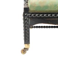 Philip Webb for Morris & Co., An Aesthetic Movement Ebonized Bobbin Turned Settee - Thumbnail 16