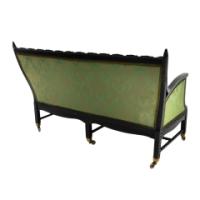 Philip Webb for Morris & Co., An Aesthetic Movement Ebonized Bobbin Turned Settee - Thumbnail 17