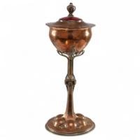C. R. Ashbee. Made by the Guild of Handicrafts. An Arts & Crafts Copper Chalice - Thumbnail 1