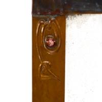 Liberty & Co., An Arts & Crafts Copper Mirror with Floral Details - Thumbnail 5
