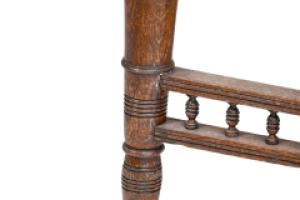 Alfred Waterhouse (style Of). A Gothic Revival Oak Partners Desk with Two Drawers Each Side - Thumbnail 18