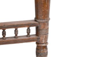 Alfred Waterhouse (style Of). A Gothic Revival Oak Partners Desk with Two Drawers Each Side - Thumbnail 20