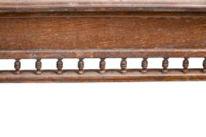 Alfred Waterhouse (style Of). A Gothic Revival Oak Partners Desk with Two Drawers Each Side - Thumbnail 16
