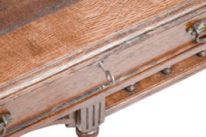 Alfred Waterhouse (style Of). A Gothic Revival Oak Partners Desk with Two Drawers Each Side - Thumbnail 11