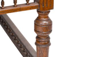 Alfred Waterhouse (style Of). A Gothic Revival Oak Partners Desk with Two Drawers Each Side - Thumbnail 22