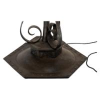Alfred Bucknell. A Handmade Steel Standard Lamp with Fine Chased Details - Thumbnail 2