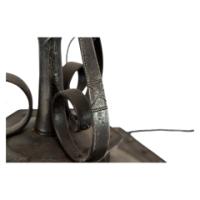 Alfred Bucknell. A Handmade Steel Standard Lamp with Fine Chased Details - Thumbnail 3