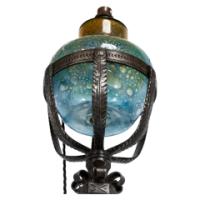 Alfred Bucknell. A Handmade Steel Standard Lamp with Fine Chased Details - Thumbnail 10