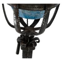 Alfred Bucknell. A Handmade Steel Standard Lamp with Fine Chased Details - Thumbnail 13