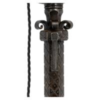 Alfred Bucknell. A Handmade Steel Standard Lamp with Fine Chased Details - Thumbnail 15