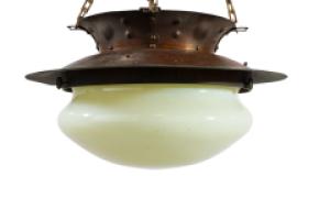 Birmingham Guild of Handicraft. A Rare Arts & Crafts Circular & Copper Light - Thumbnail 4