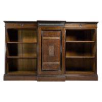 Lambs of Manchester (stamped). A Fine Aesthetic Movement Breakfront Bookcase - Thumbnail 2