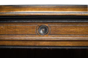 Lambs of Manchester (stamped). A Fine Aesthetic Movement Breakfront Bookcase - Thumbnail 4