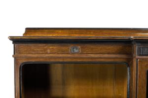 Lambs of Manchester (stamped). A Fine Aesthetic Movement Breakfront Bookcase - Thumbnail 6