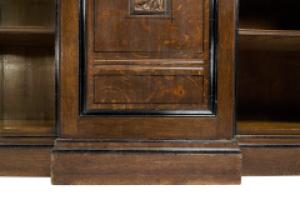 Lambs of Manchester (stamped). A Fine Aesthetic Movement Breakfront Bookcase - Thumbnail 12