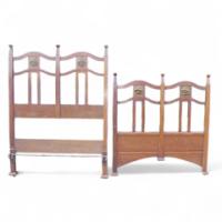 Shapland and Petter. an Arts and Crafts Mahogany 3' Single Bed