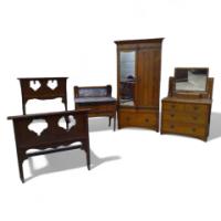 Maple & Co., Arts & Crafts Oak Bedroom Suite - Thumbnail 1