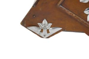 Dr. C. Dresser, attributed. Aesthetic Movement Walnut Coal Scuttle with Stylized Mounts - Thumbnail 21