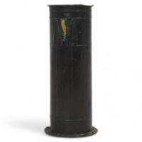 Talwin Morris Style Of, an Arts & Crafts Copper Vase with Enamel Decorations