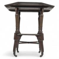 Jas Shoolbred Aesthetic Movement Walnut Octagonal Center Table - Thumbnail 1