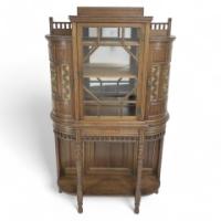 Bruce Talbert for Gillow and Co., attributed – Aesthetic Movement Oak & Glazed Cabinet