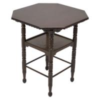 James Plucknett, attributed. Probably for Collier & Plucknett. A Fine Aesthetic Movement Walnut Two-tier Side Table