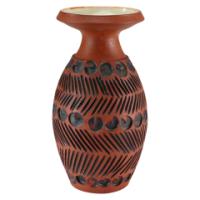 Guy Sydenham for Poole Pottery, Hand Thrown Clay Terracotta Studio Vase