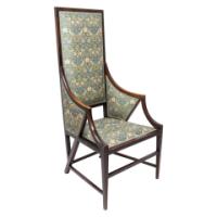 Giacomo Cometti, a Sophisticated Anglo-Japanese Style Armchair of Angular Design