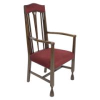 Liberty & Co, Attr An Arts & Crafts Mahogany Armchair Inlaid with a Pewter Heart - Thumbnail 1