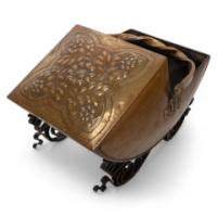 Dr. C. Dresser, attributed. For Benham & Froud a Brass & Wrought Iron Coal Box