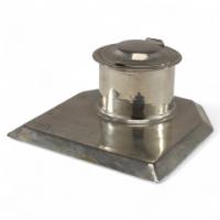 Jesson Birkett & Co. – Silver Plated Inkwell with Monogram