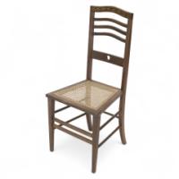 Shapland and Petter – Arts and Crafts Inlaid Oak Side Chair with Pierced Heart