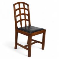 Ambrose Heal for Heal's. An Arts and Crafts Oak Lattice Back Desk Chair - Thumbnail 1