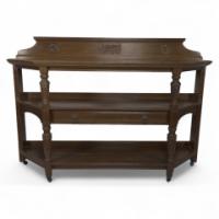 Lambs of Manchester. Alfred Waterhouse attributed, an Aesthetic Movement Oak Etagere