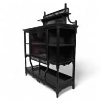 Anglo-Japanese Ebonised & Coromandel Side Cabinet, by Lamb & Co., Of Manchester