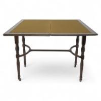 H. Batley, attributed. Collinson & Lock, an Anglo-Japanese Fold Over Card Table