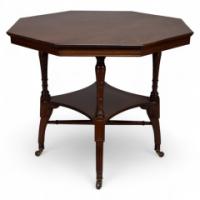 Jas Shoolbred Attributed – Aesthetic Movement Octagonal Centre Table