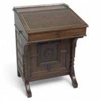 Bruce J. Talbert for Gillow and Co. – Aesthetic Movement Davenport With Carved Rosette