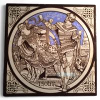 John Moyr Smith for Mintons Set of Eight Shakespearean 6″ White Earthenware Tiles