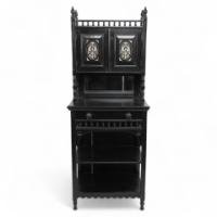 An Ebonised Single Drawer Cabinet - Thumbnail 1