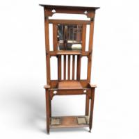 Waring and Gillows. a Simple Arts and Crafts Oak Hallstand